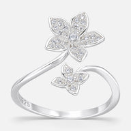 Anillo Ajustable Flores Circones