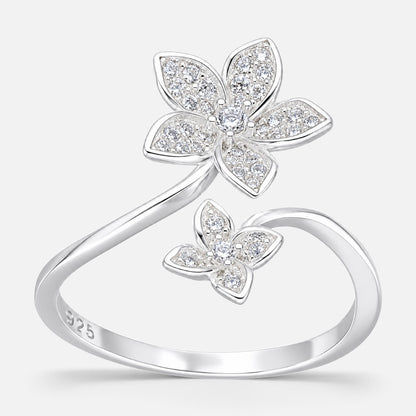 Anillo Ajustable Flores Circones