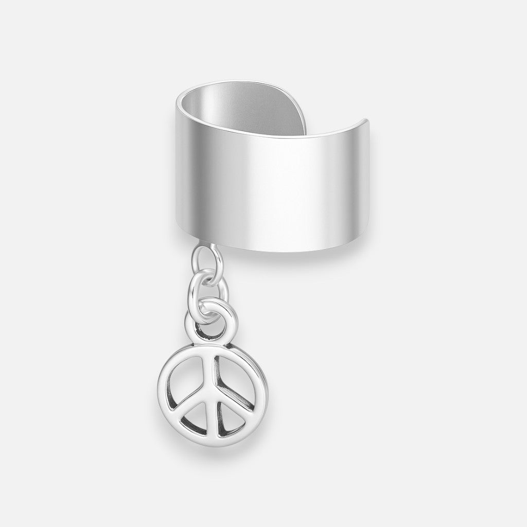 Aro Ear Cuff Símbolo de la Paz Valor Por Unidad
