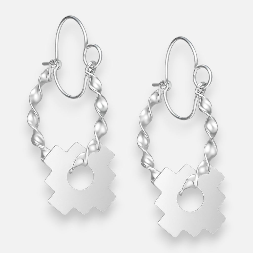 Argolla Entorchada Cruz Chakana 27 mm