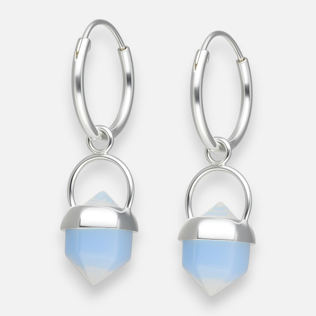 Argolla Cuarzo Piedra Luna 12 mm