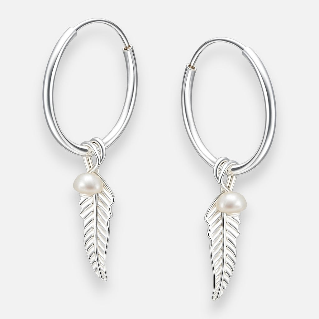 Argolla Perla Pluma 14 mm