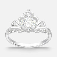 Anillo Corona Moissanita
