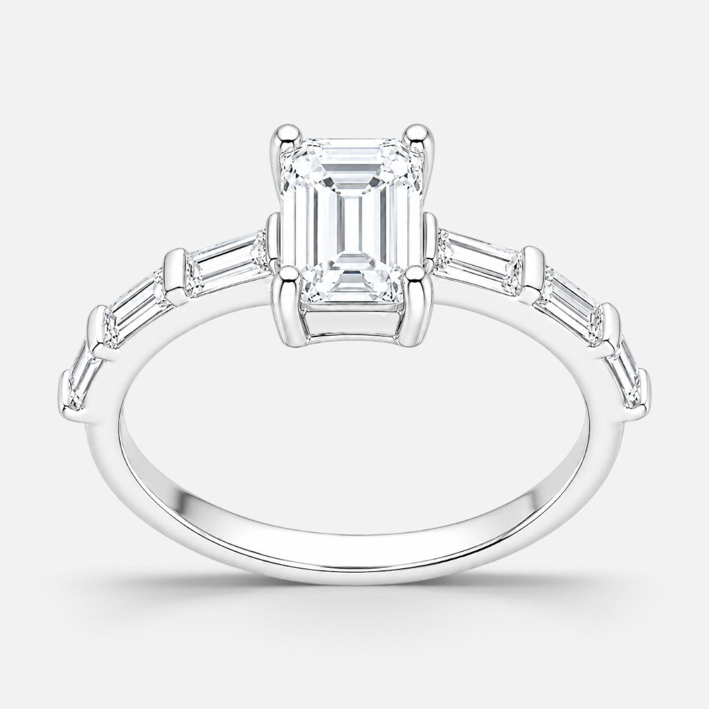 Anillo Solitario Moissanita