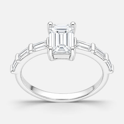 Anillo Solitario Moissanita