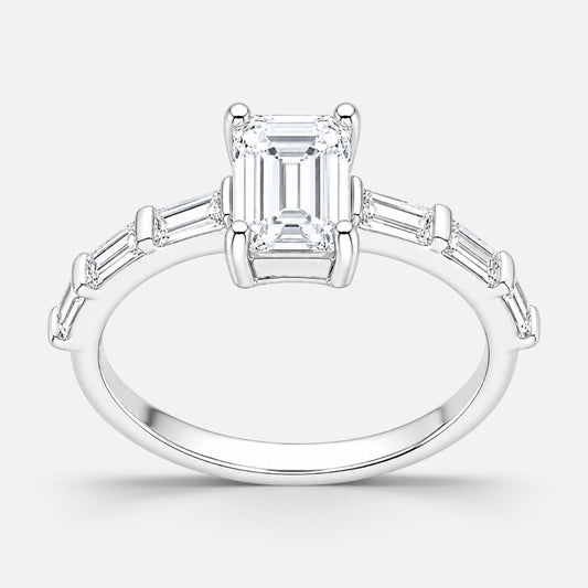 Anillo Solitario Moissanita