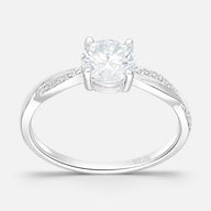 Anillo Solitario Moissanita