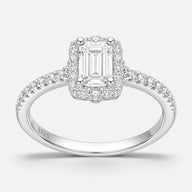 Anillo Solitario Baguette Moissanita