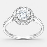 Anillo Flor Moissanita