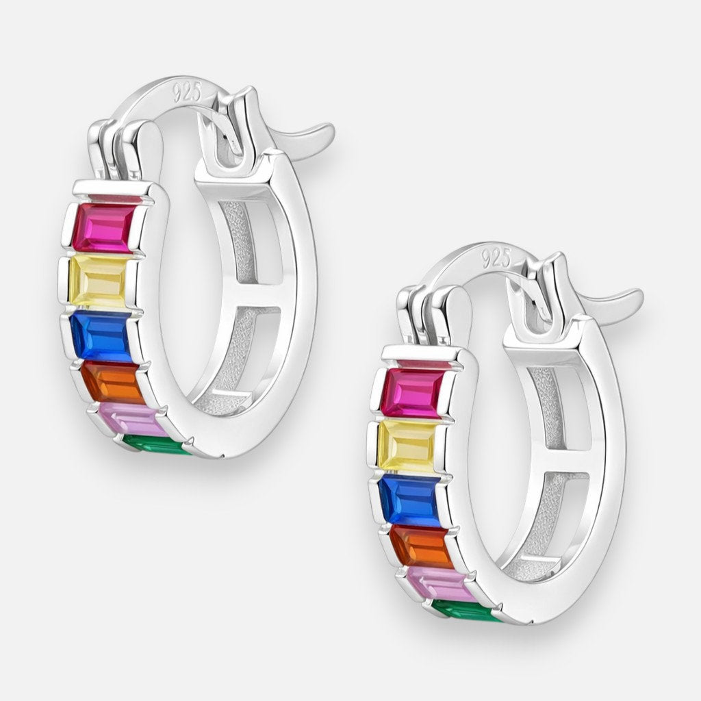 Argolla Circones Baguette Multicolor 14 mm