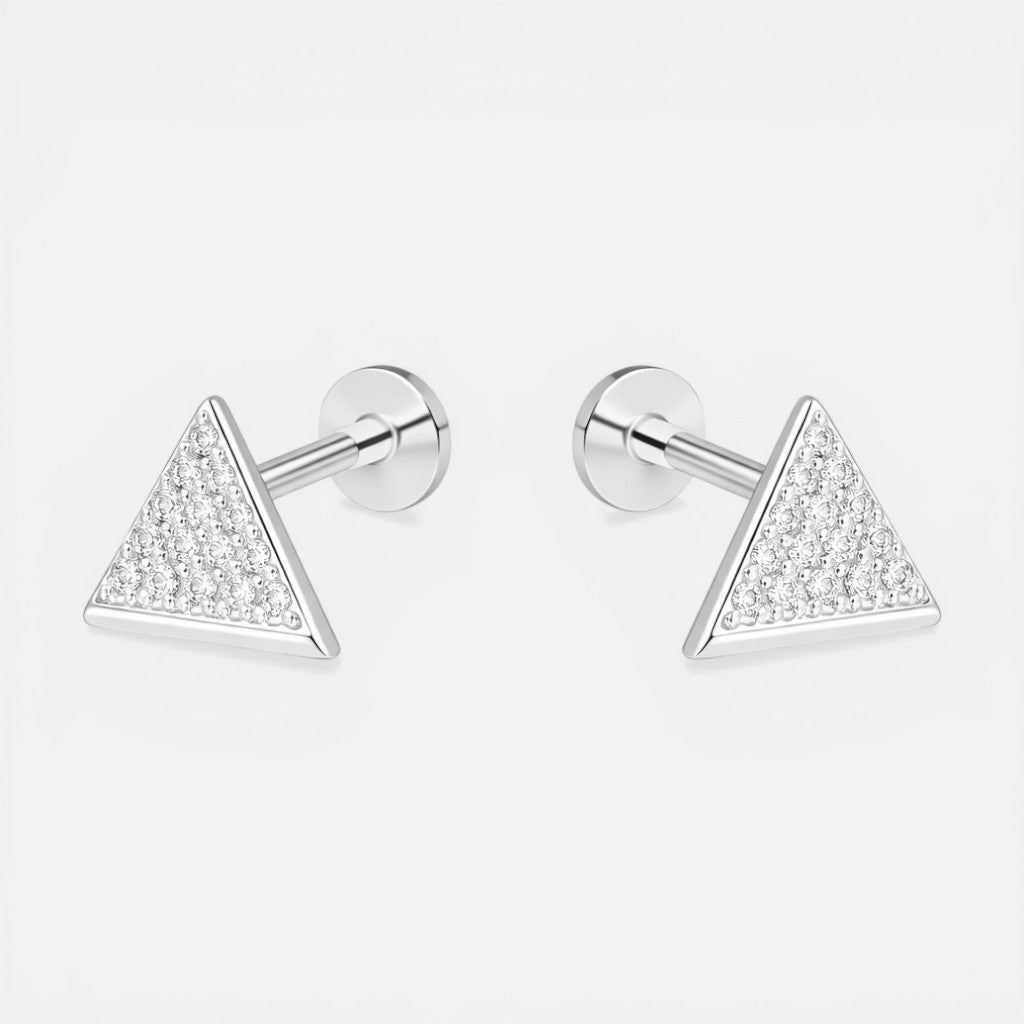 Piercing Flat Triángulo Circones 7x7 mm
