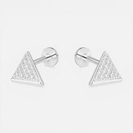 Piercing Flat Triángulo Circones 7x7 mm