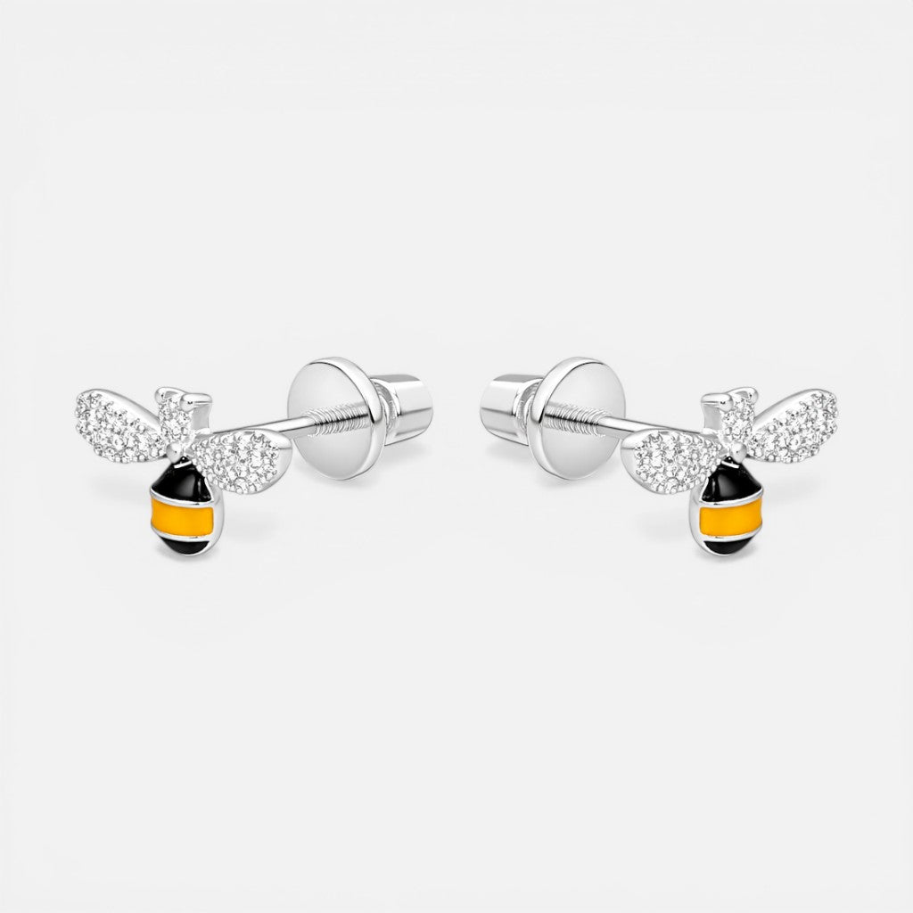 Aro con Tope Abeja Circones Esmaltada
