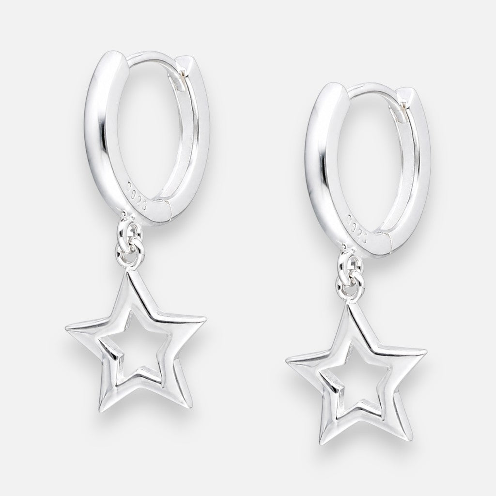 Argolla Huggie Estrella 12 mm