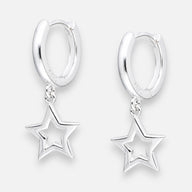 Argolla Huggie Estrella 12 mm