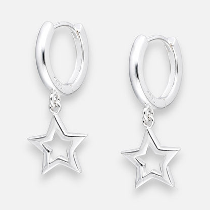 Argolla Huggie Estrella 12 mm