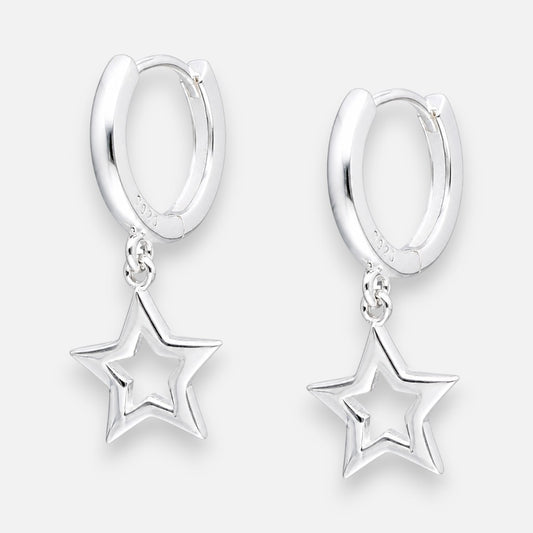 Argolla Huggie Estrella 12 mm