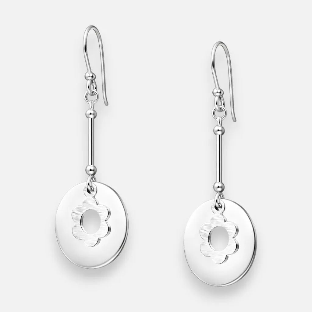 Aro Palito Círculo Flor Satinada