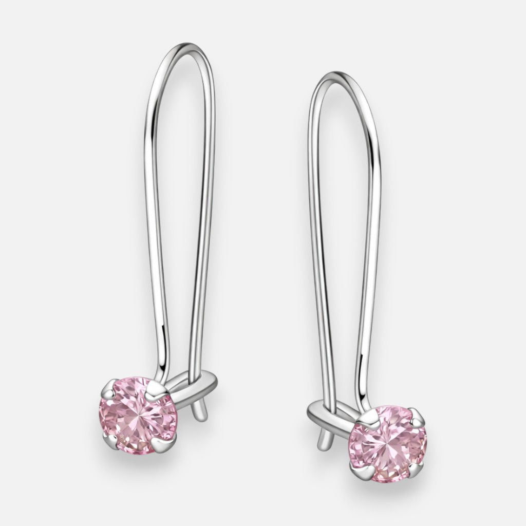 Aro Circón Rosa Francia 4 mm