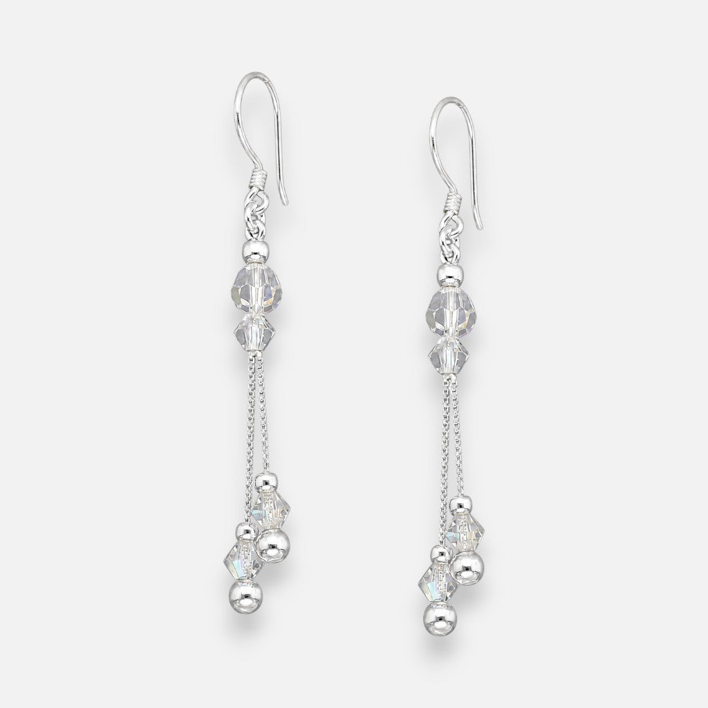 Aro Esferas Cristales Hecho con Swarovski® Tornasol