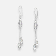 Aro Esferas Cristales Hecho con Swarovski® Tornasol