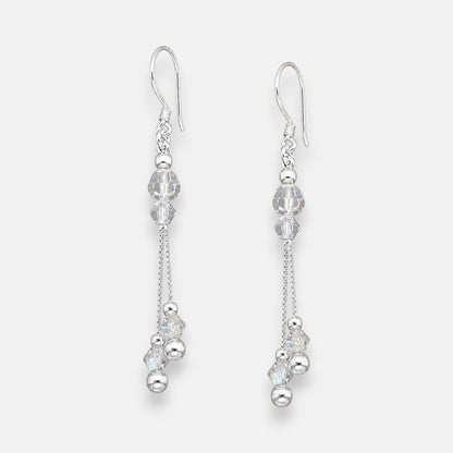 Aro Esferas Cristales Hecho con Swarovski® Tornasol