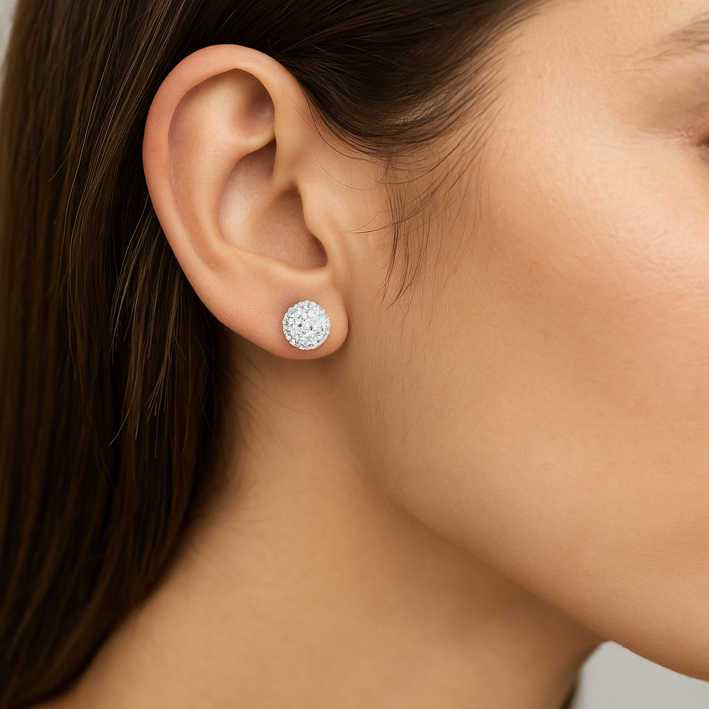 Aro Esfera Strass 10 mm