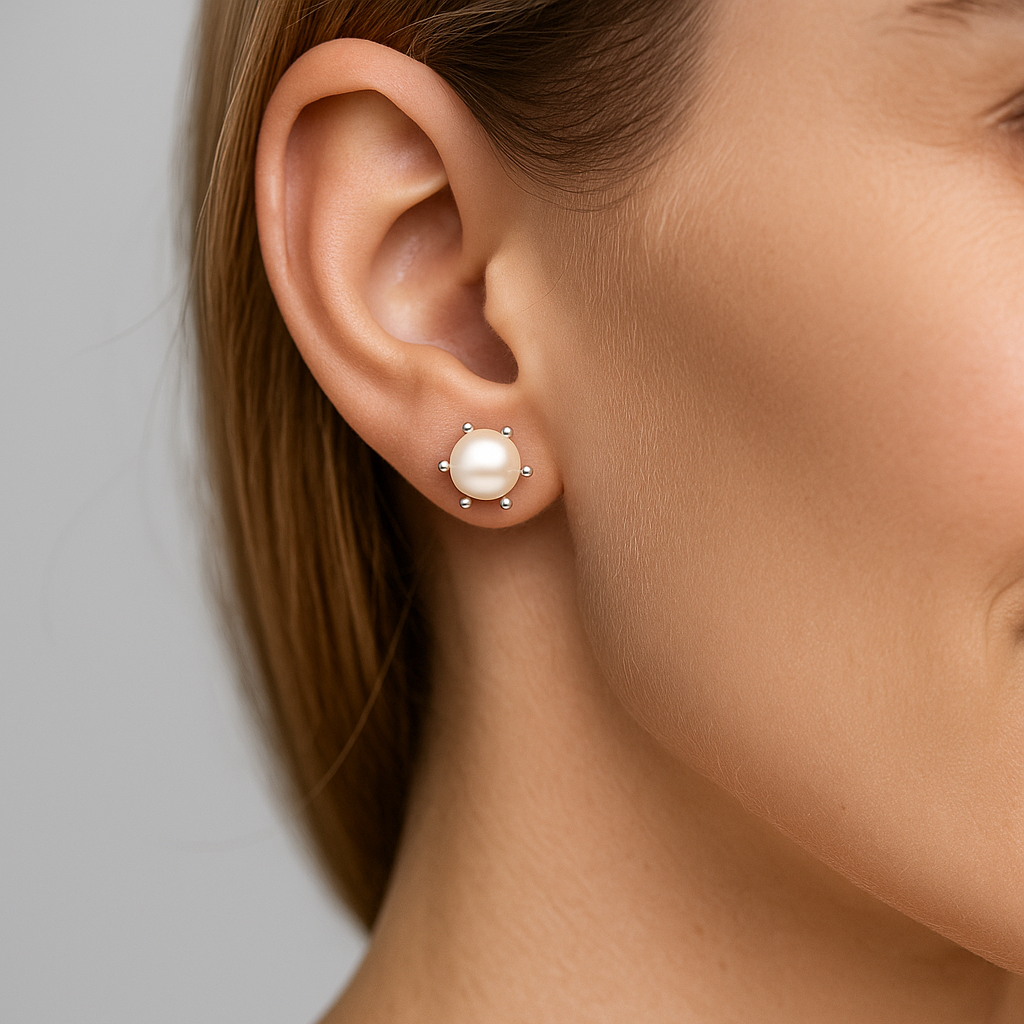 Aro Pistilo con Perla 8 mm