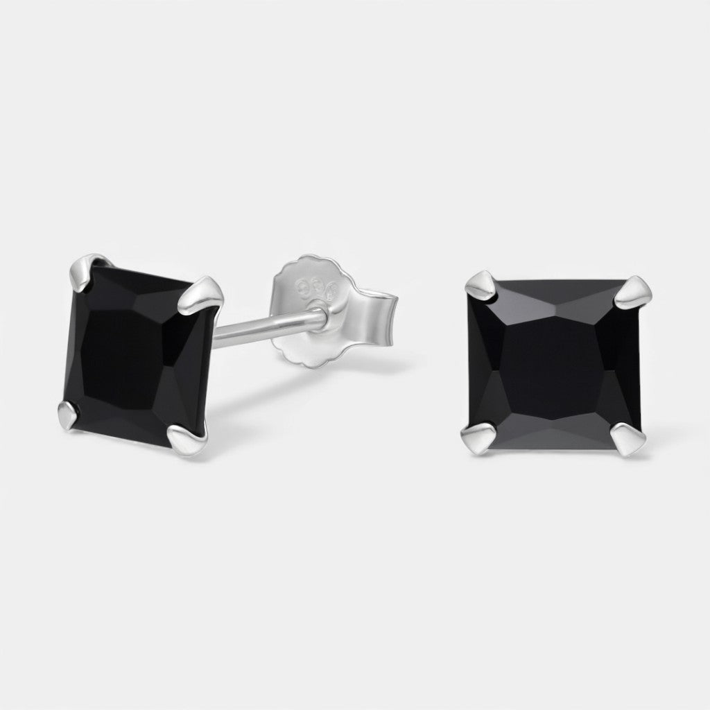 Aro Circón Ónix 6x6 mm