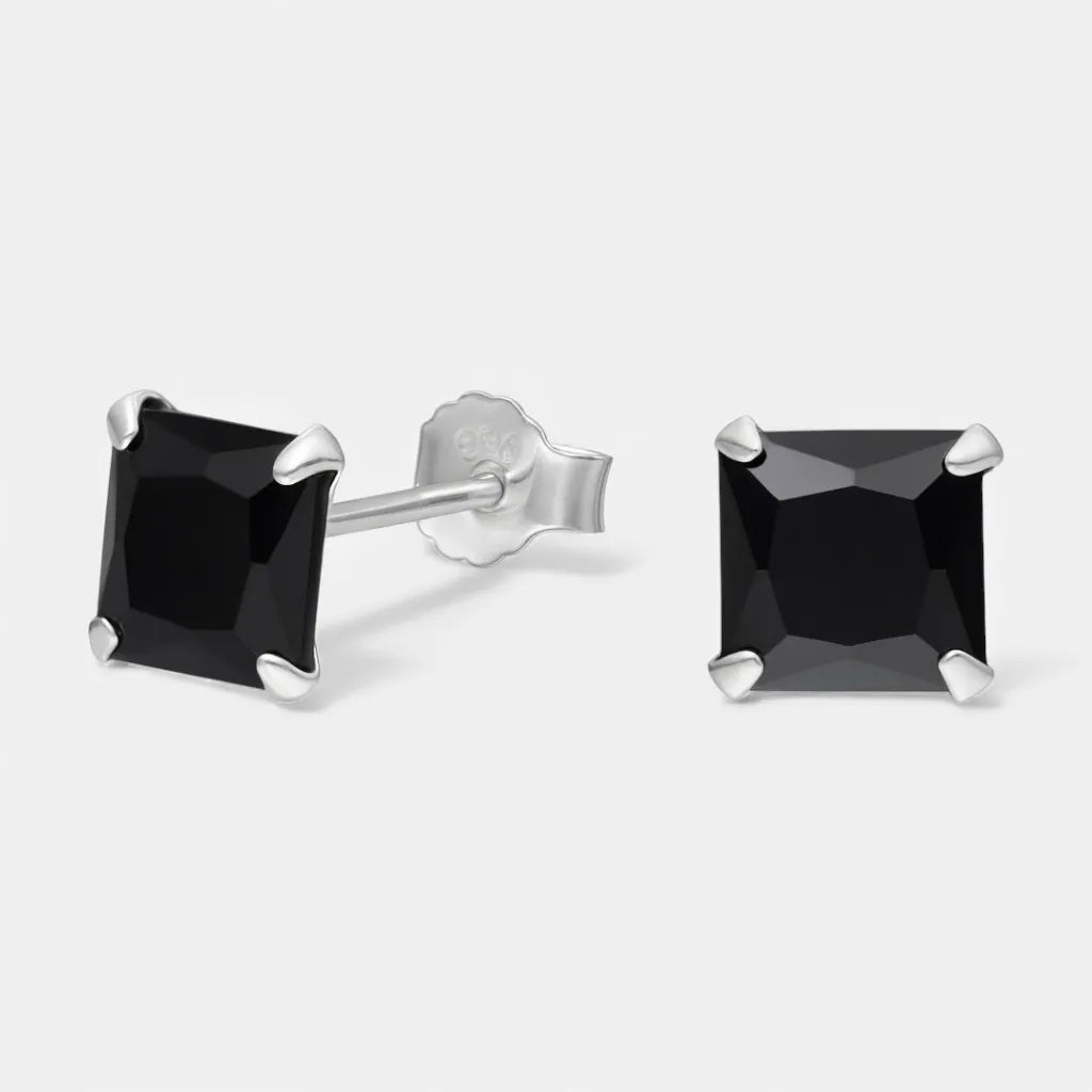 Aro Circón Ónix 6x6 mm