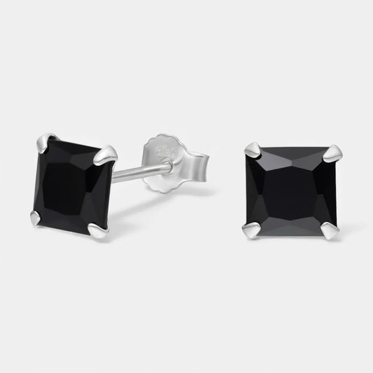 Aro Circón Ónix 6x6 mm