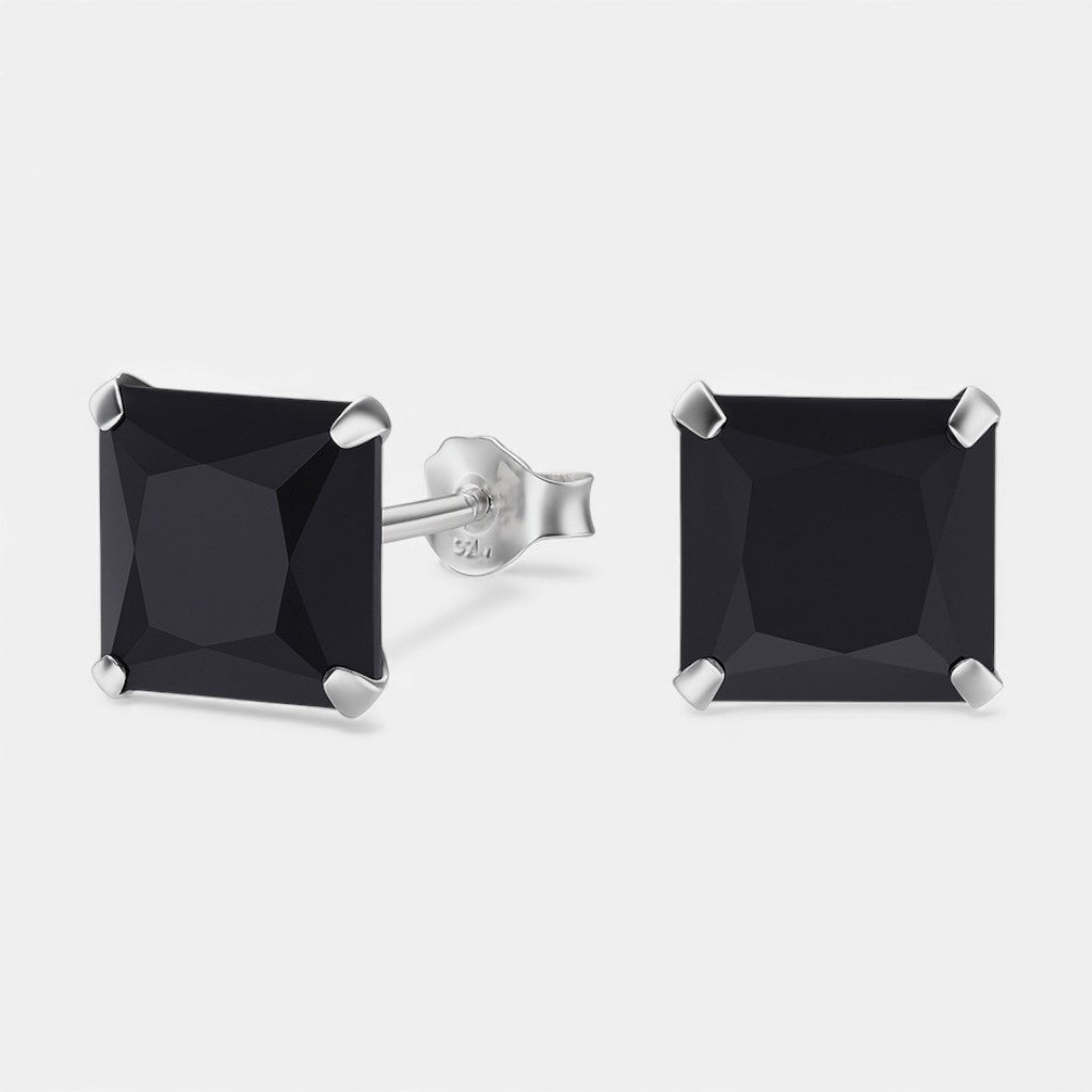 Aro Circón Ónix 8x8 mm