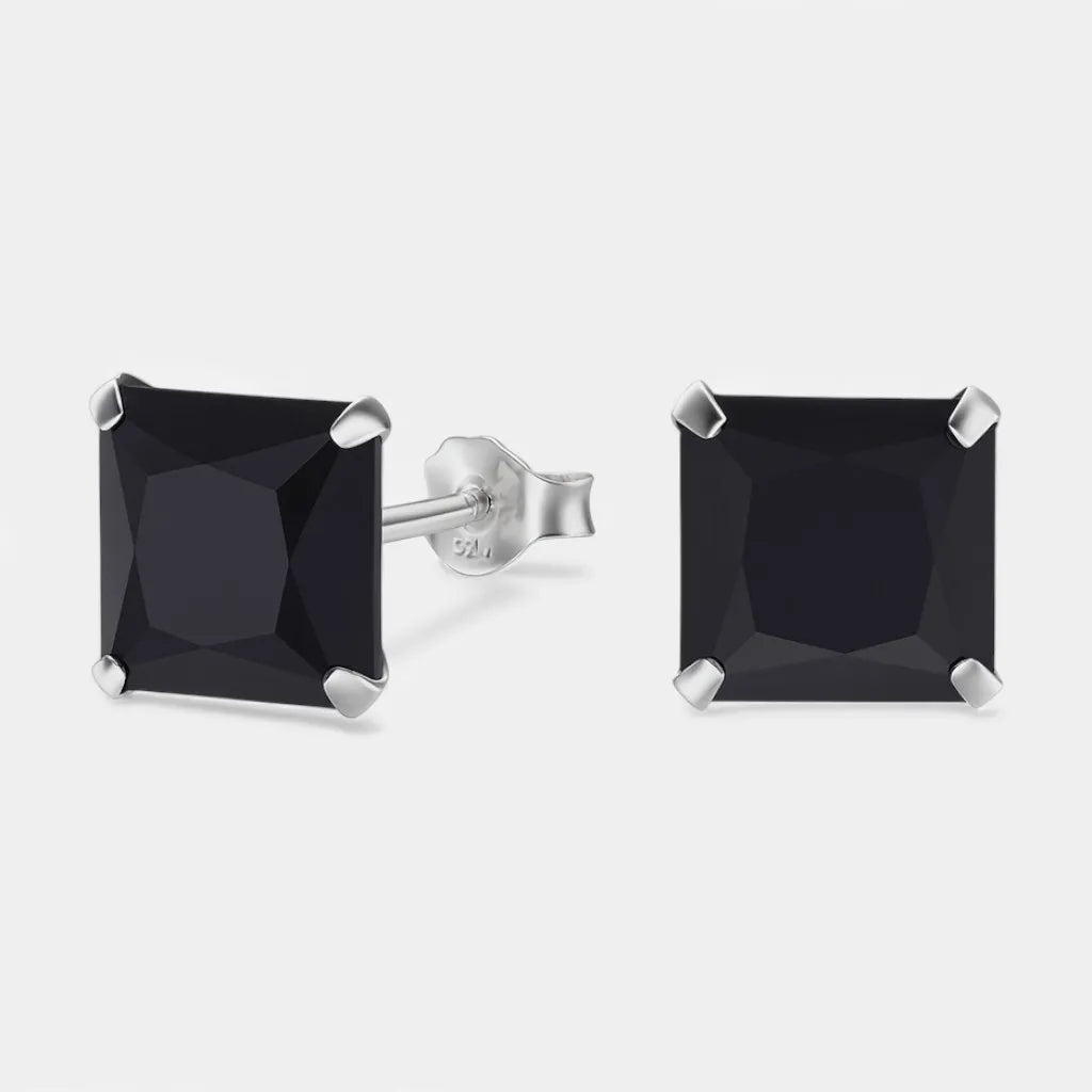 Aro Circón Ónix 8x8 mm