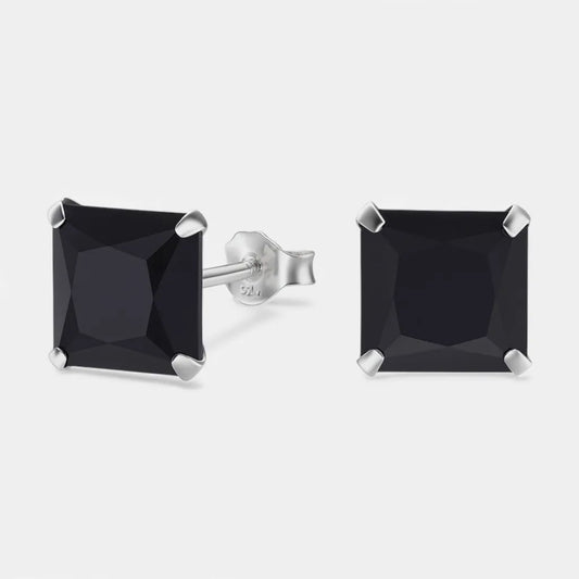 Aro Circón Ónix 8x8 mm