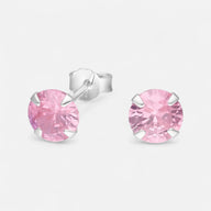Aro Circón Rosa Francia 6 mm
