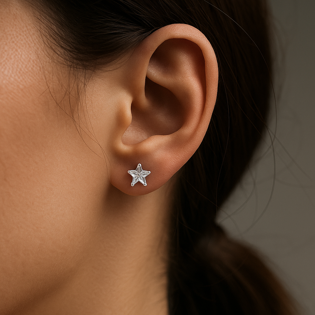 Aro Circón Estrella 5x5 mm