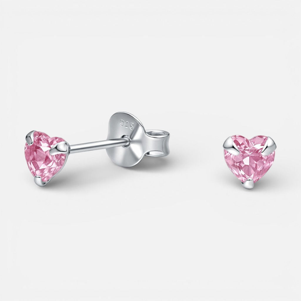 Aro Corazón Circón Rosa Francia 4 mm