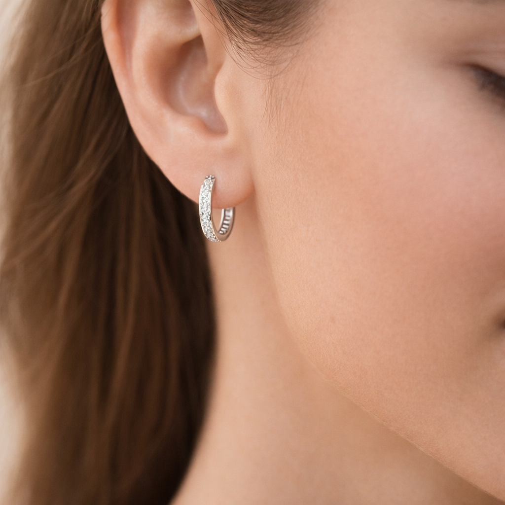 Argolla Huggie Circones 13 mm