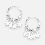 Argolla Estrellas Esferas 14 mm