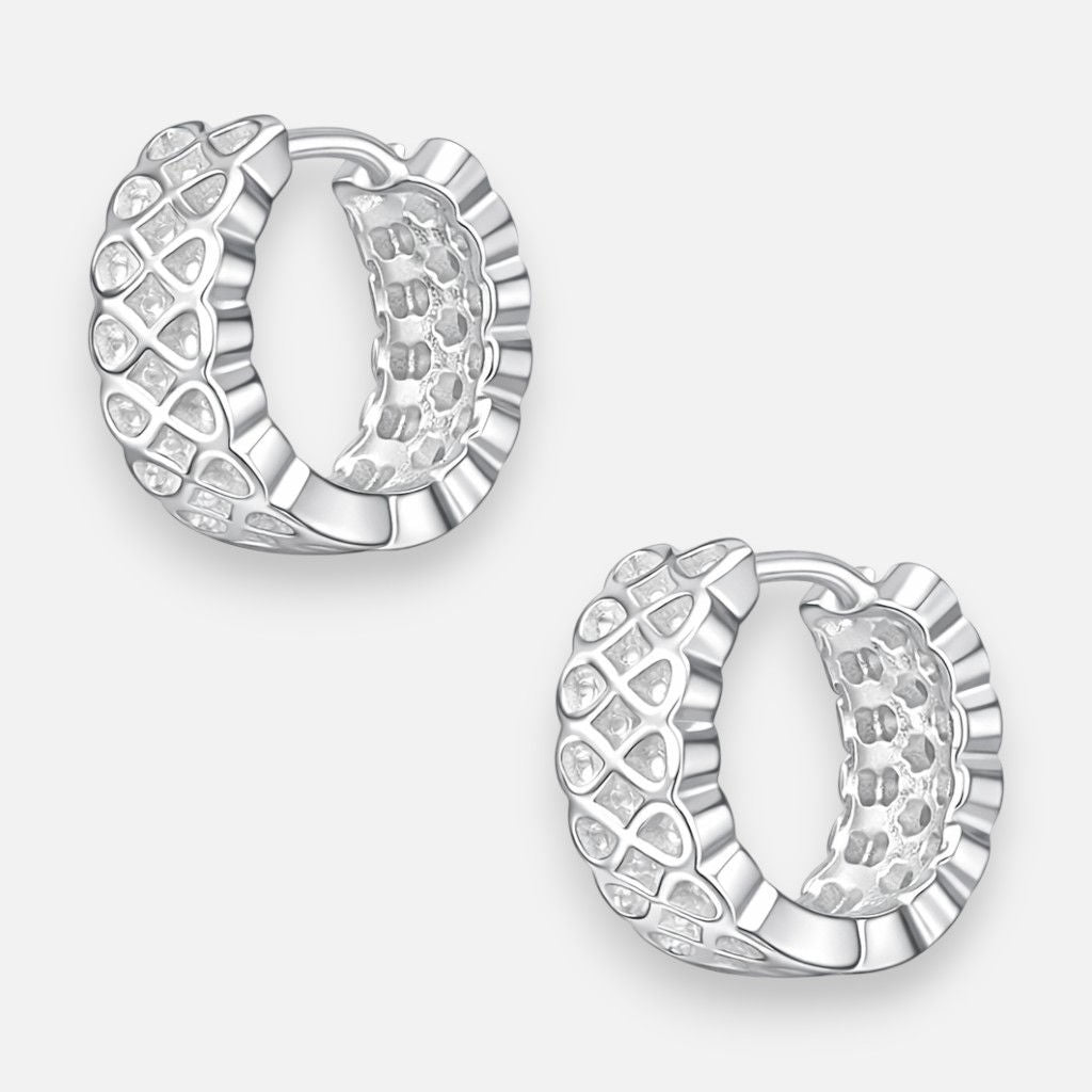 Argolla Huggie Infinitos 12 mm