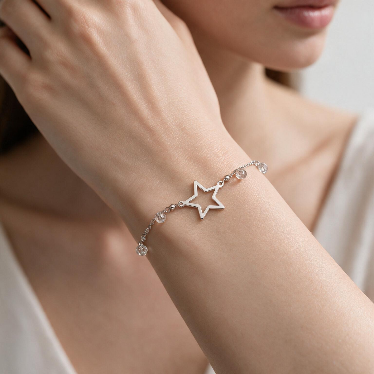 Pulsera Estrella Cristales Hecho con Swarovski®