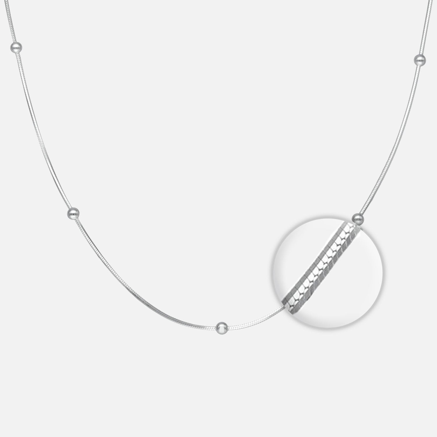 Cadena Cola de Topo con Bolitas