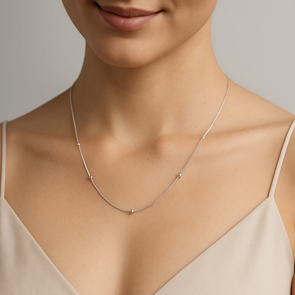 Cadena Cola de Topo con Bolitas