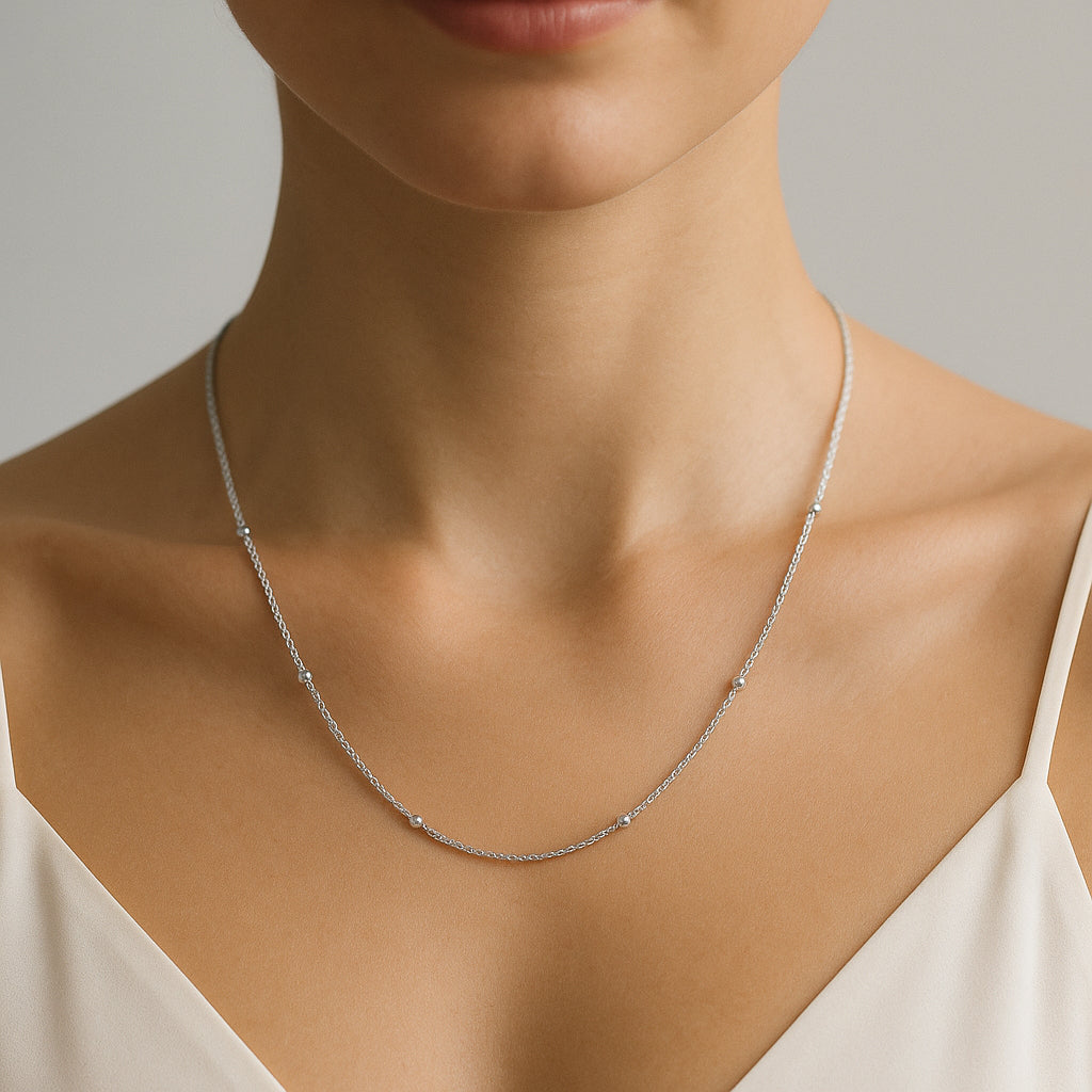 Cadena Turbillon con Bolitas