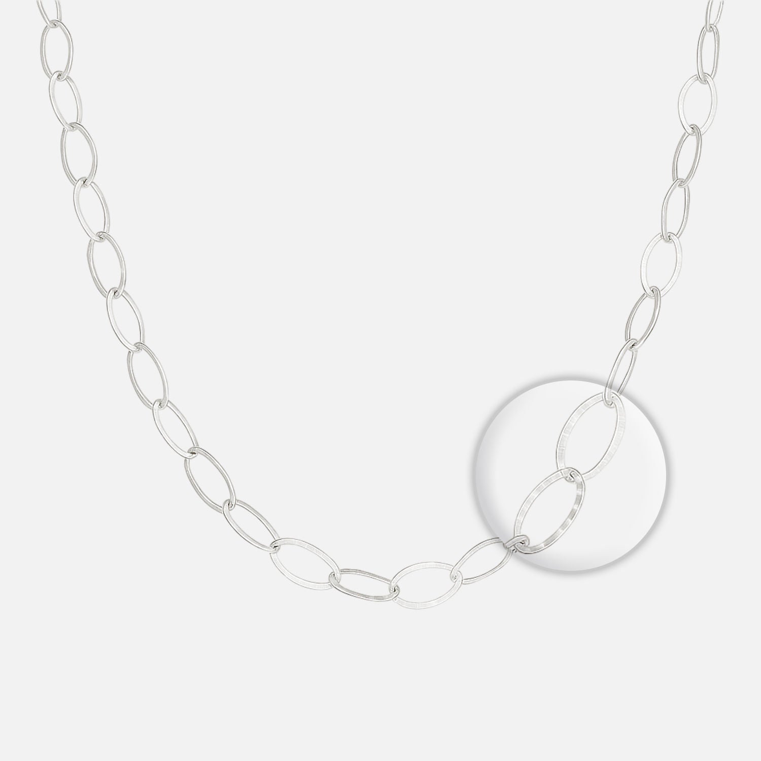 Cadena Óvalos Martillados