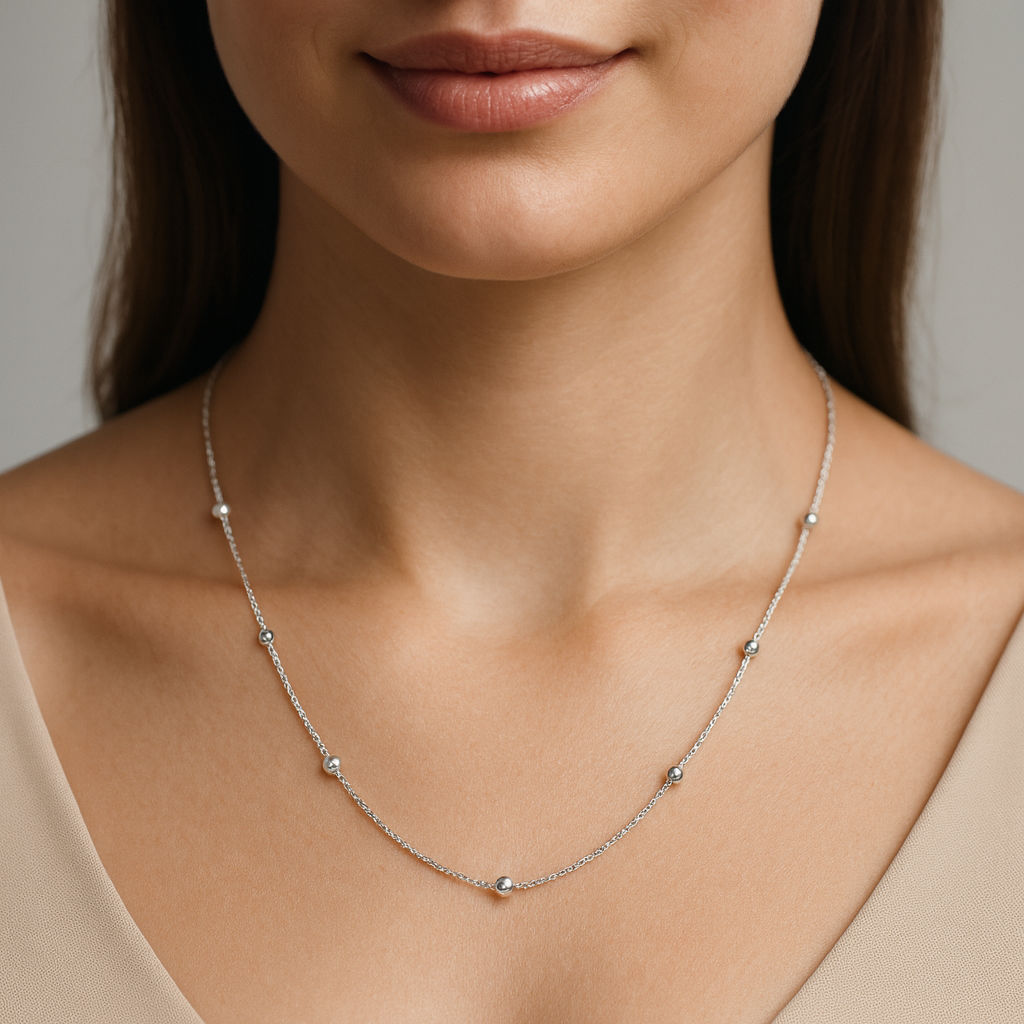 Cadena Turbillon con Bolitas