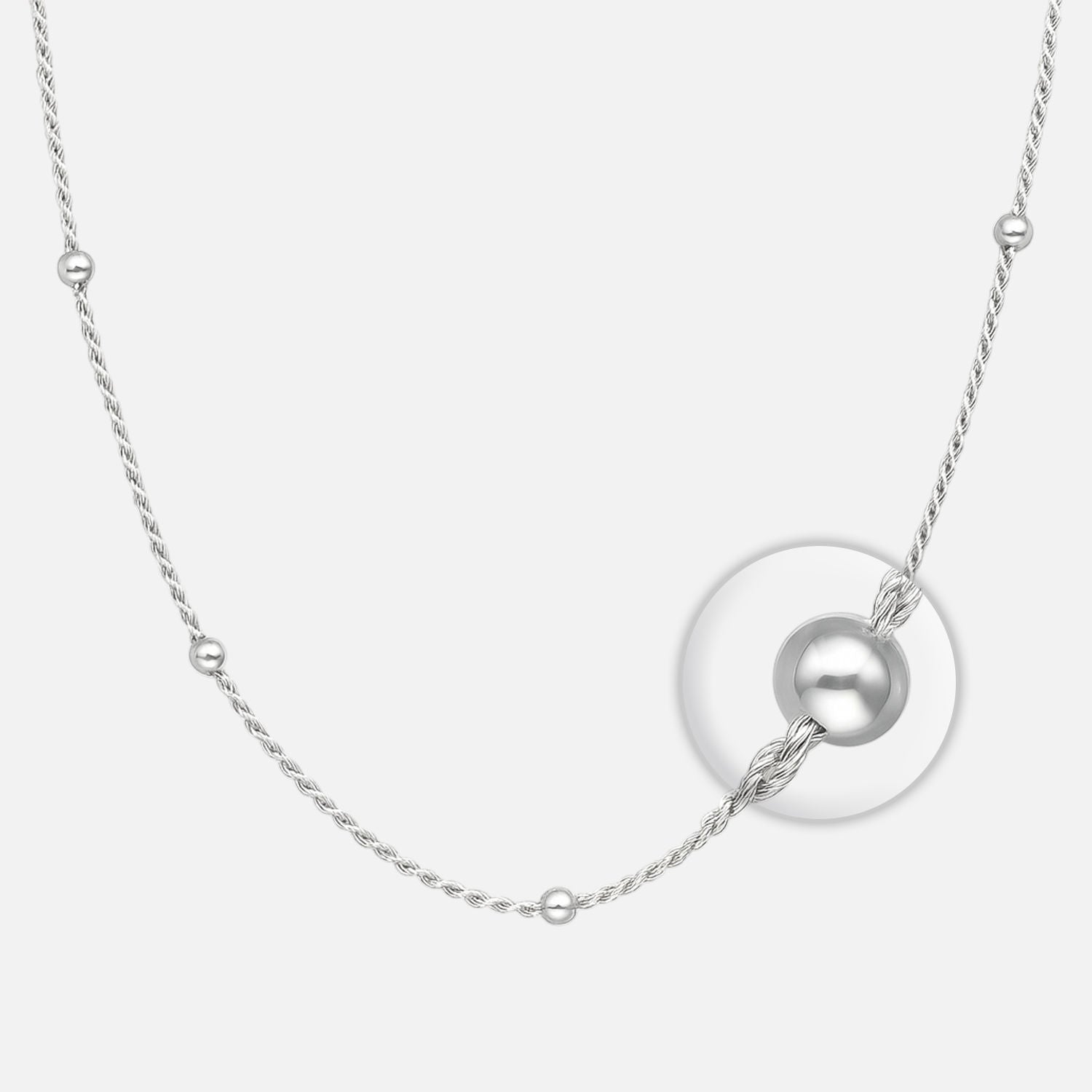 Cadena Turbillon con Bolitas