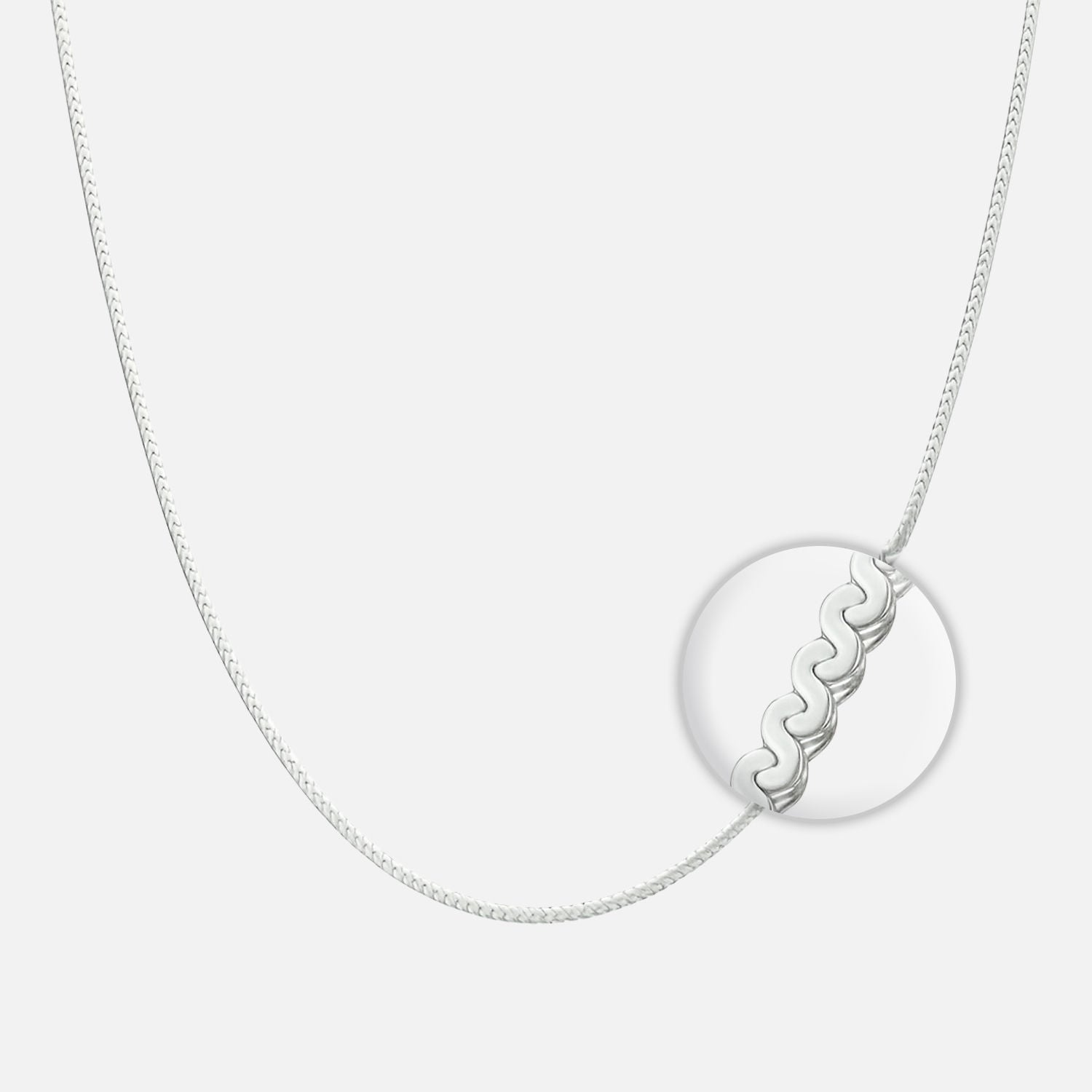 Cadena Serpiente Plana