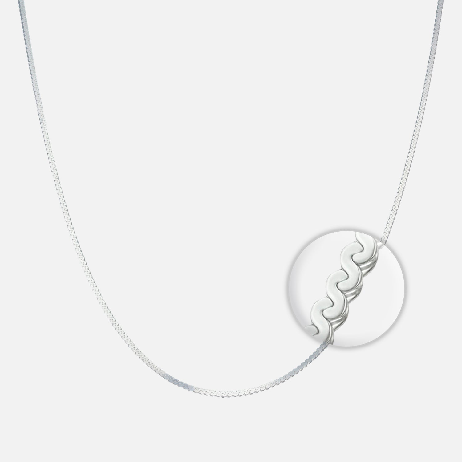 Cadena Serpiente Plana