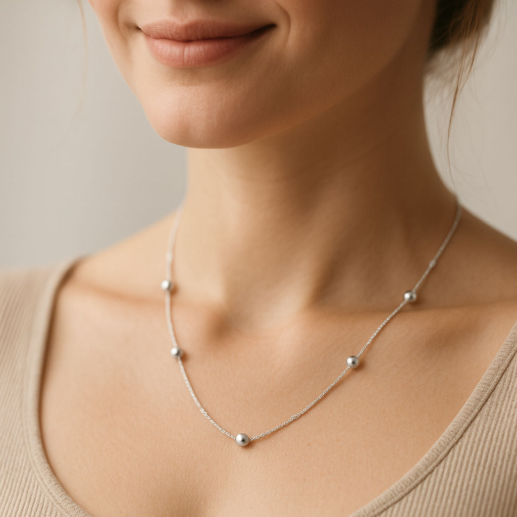 Cadena Singapur con Bolitas